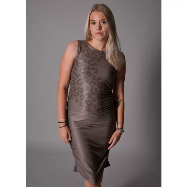  Dámske prémiové šaty ALTISPORT VOJ/ALW047SAT03 SVETLOHNEDÁ 