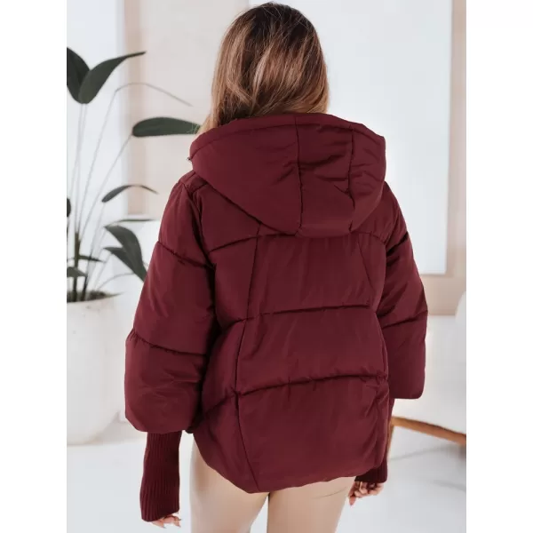  Dámska bunda DSTREET TY5037 BORDÓ 
