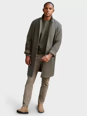 Pánsky kabát OMBRE OM-COWC-0104-new GRAFIT/KHAKI