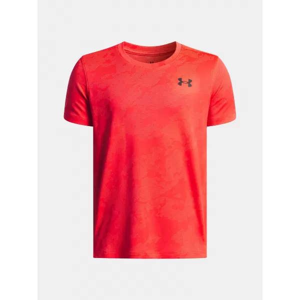  Chlapčenské tričko UNDER ARMOUR UA TECH VENT JCQRD SS 1390019-713 ČERVENÁ 