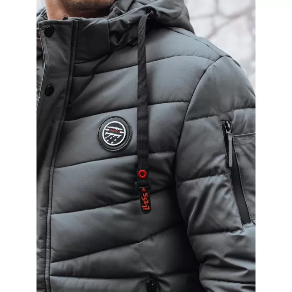  Pánska bunda DSTREET TX5057 TMAVO ŠEDÁ 