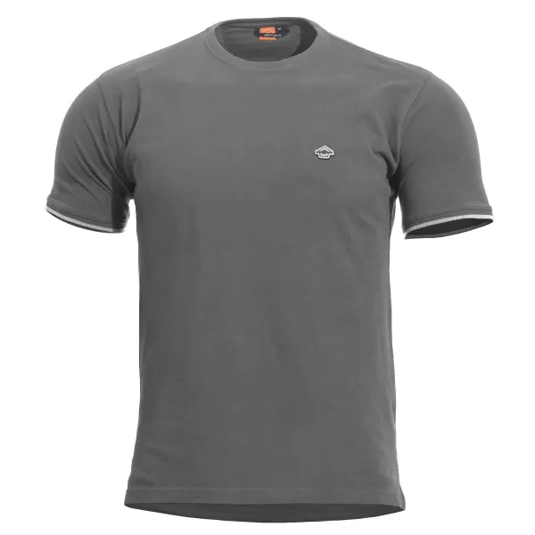  tričko PENTAGON LEVANTES CREWNECK STRIPES K09026 VLK/SIVÁ 