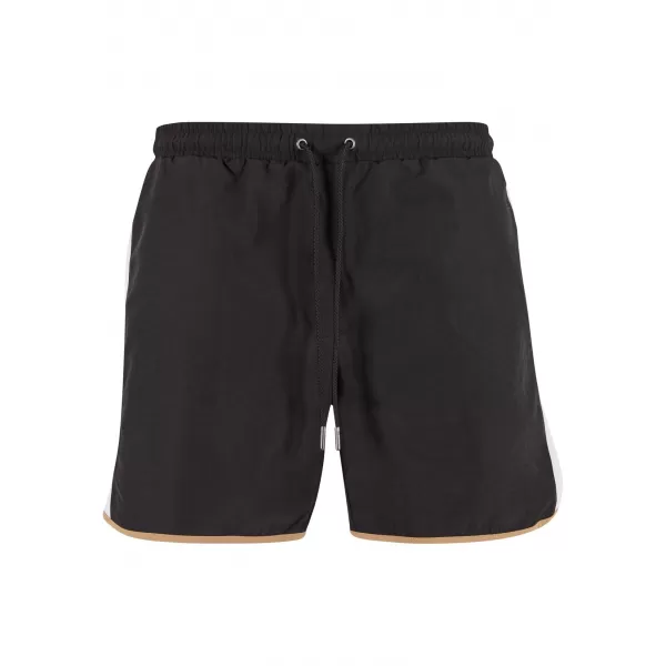  Pánske plavecké šortky URBAN CLASSICS TB7348 ČIERNA 