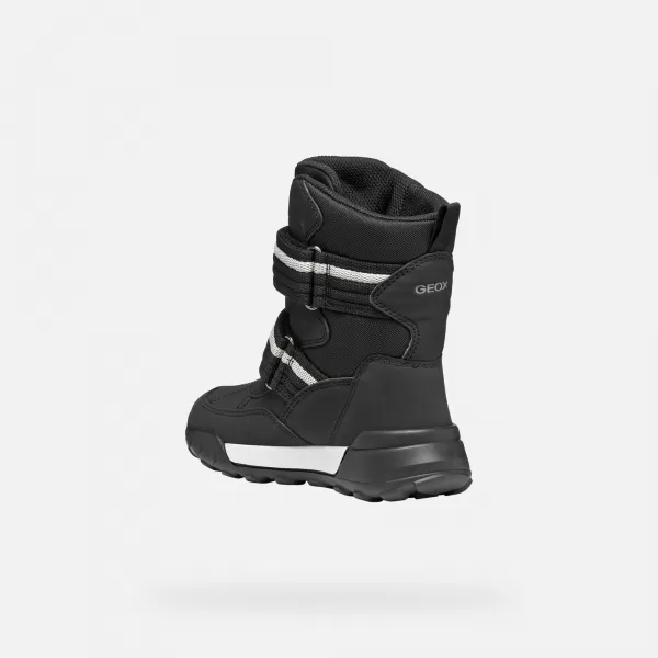  Chlapčenské členkové čižmy GEOX TREKKYUP ABX J56MBB050FUC9999 ČIERNA 