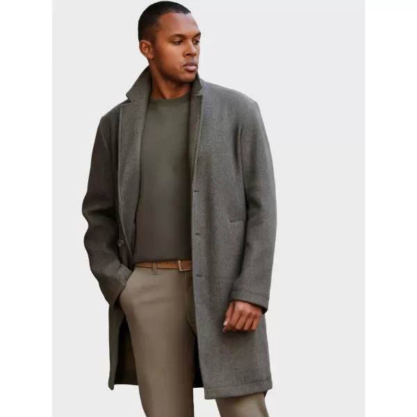  Pánsky kabát OMBRE OM-COWC-0104-new GRAFIT/KHAKI 