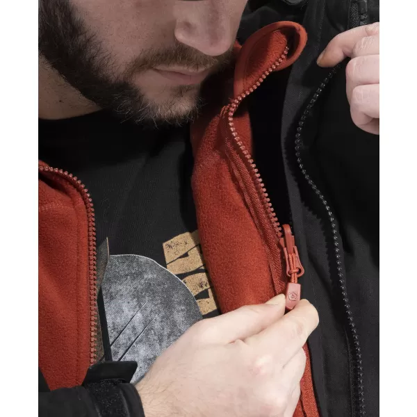  Pánska mikina PENTAGON ATHOS 2.0 MEN΄S FLEECE JACKET K08047 HNEDÁ ŠEDÁ 