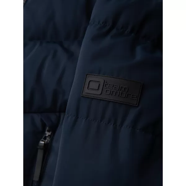  Pánska bunda OMBRE OM-JAHP-0304 NÁMORNÍCKA MODRÁ 