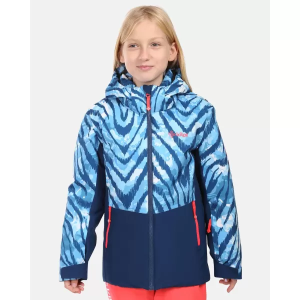  Dievčenská lyžiarska bunda KILPI SAMARA-JG ZJ0112KI TMAVO MODRÁ 