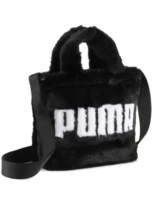 Dámska taška PUMA UP FAUX FUR MINI SHOPPER BAG 09171301 PUMA BLACK