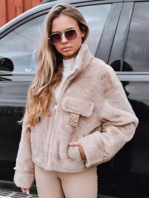 Dámska bunda DSTREET TY5248 BÉŽOVÁ