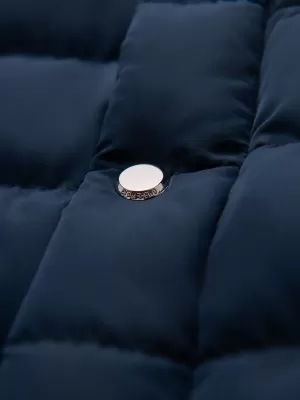 Pánska bunda OMBRE OM-JALP-0260 NÁMORNÍCKA MODRÁ