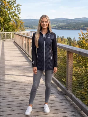Dámska hybridná bunda ALTISPORT GALA ČIERNA