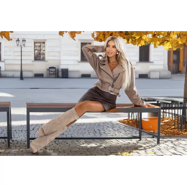  Dámska bunda NUMOCO 626-1 MOKA PENA 