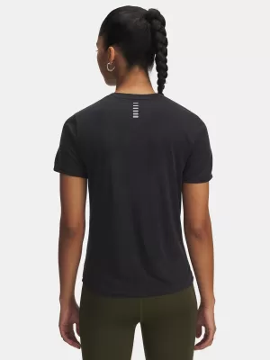 Dámske tričko UNDER ARMOUR UA LAUNCH JACQUARD SS 6005096-004 ČIERNA