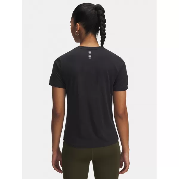  Dámske tričko UNDER ARMOUR UA LAUNCH JACQUARD SS 6005096-004 ČIERNA 