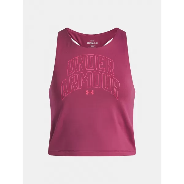  Dievčenské tielko UNDER ARMOUR UA MOTION BRANDED TANK 6006029-659 ČERVENÁ 