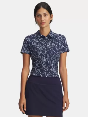 Dámske tričko UNDER ARMOUR UA PLAYOFF 3.0 PRINTED POLO 1387148-411 MODRÁ