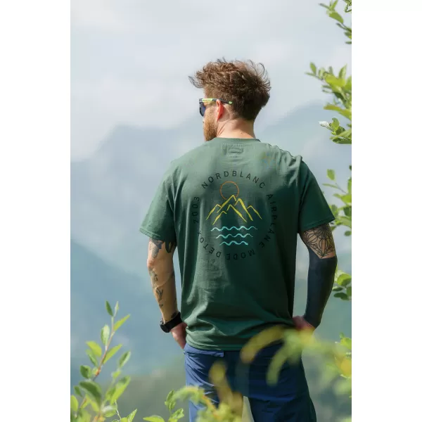  Tričko NORDBLANC RUMBLE NBSMT8160 TMAVO ZELENÝ 