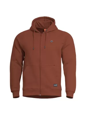 Mikina PENTAGON PHAETON HOOD ZIP SWEATER K09021 GAŠTANOVOČERVENÁ
