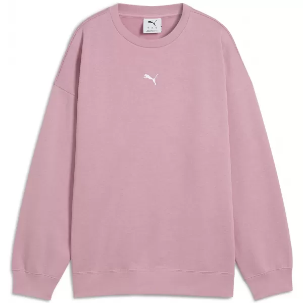  Dámska mikina PUMA ESS OVERSIZED CREW FL 68540065 PRIPRAVENÁ RUŽOVÁ 