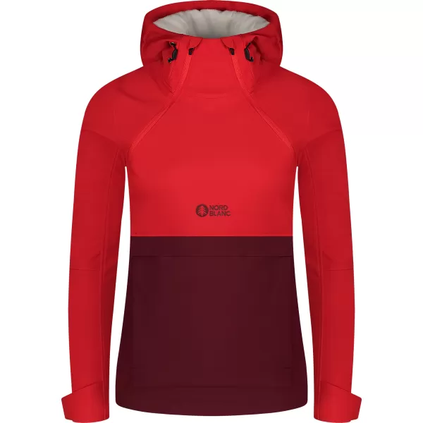  Dámska softshell Anorac NORDBLANC NBWSL8275 ČERVENÝ 