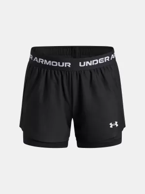 Dievčenské šortky UNDER ARMOUR UA TECH PLAY UP 2N1 SHORT 6004985-005 ČIERNA