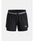 Dievčenské šortky UNDER ARMOUR UA TECH PLAY UP 2N1 SHORT 6004985-005 ČIERNA