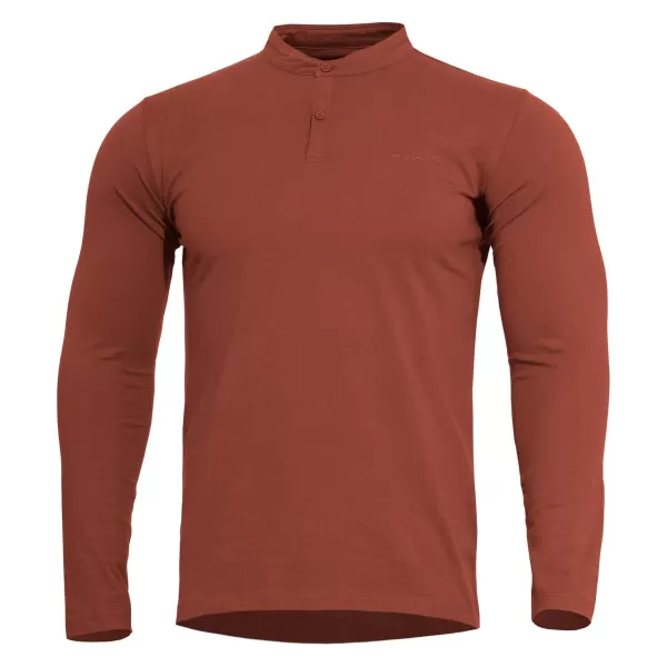  Košeľa PENTAGON ROMEO 2.0 HENLEY SHIRT K09016 GAŠTANOVOČERVENÁ 