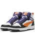 Detská obuv PUMA REBOUND V6 MID JR 39383134 PUMA BIELA/ORANŽOVÁ GLO/ČIERNA