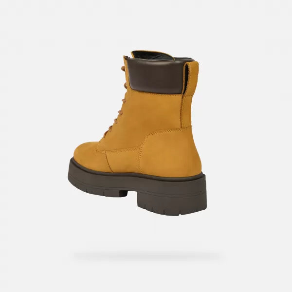  Dámske topánky GEOX SPHERICA EC7 G009696 JANTÁROVÁ 