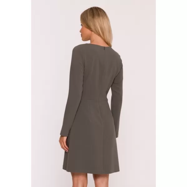  Šaty STYLOVE S419 KAKI 