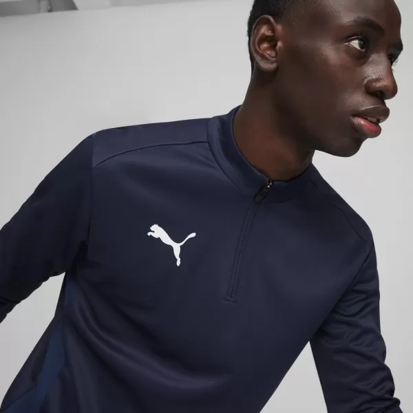 Tričko PUMA TEAMGOAL TRAINING 1/4 ZIP TO 65862906 PUMA NAVY/BIELA/PERZSKÁ MODRÁ 