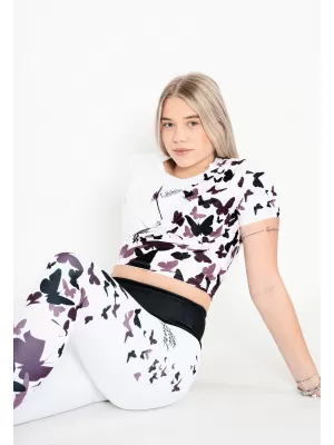 Dámsky funkčný prémiový crop top ALTISPORT VOJ/ALW022TR07 BIELA