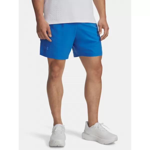  Pánske šortky UNDER ARMOUR UA LAUNCH PRO 2N1 7 SHORTS MODRÁ 