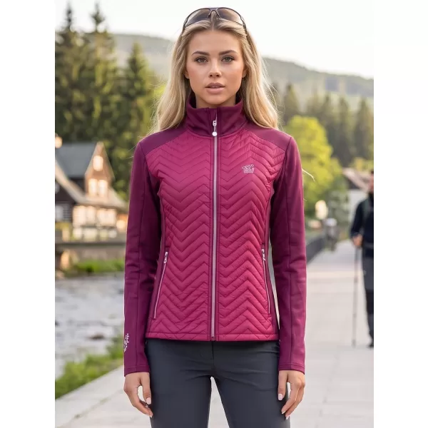  Dámska hybridná bunda ALTISPORT GAIL BORDOVÁ 