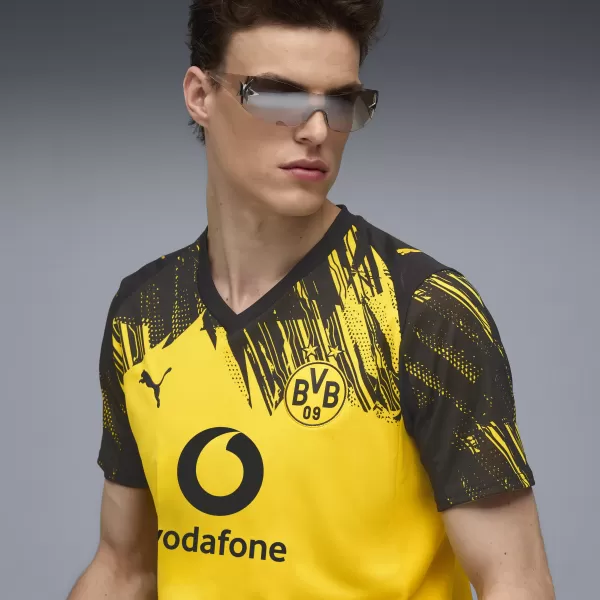  Mužský dres PUMA BVB HOME JERSEY REPLICA 78008801 FASTER YELLOW/ RÝCHLEJŠIA ŽLTÁ/PUMA ČIERNA 