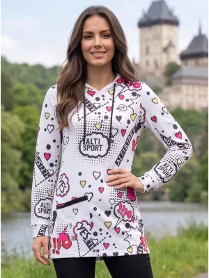 Dámska mikina ALTISPORT GITA BIELA