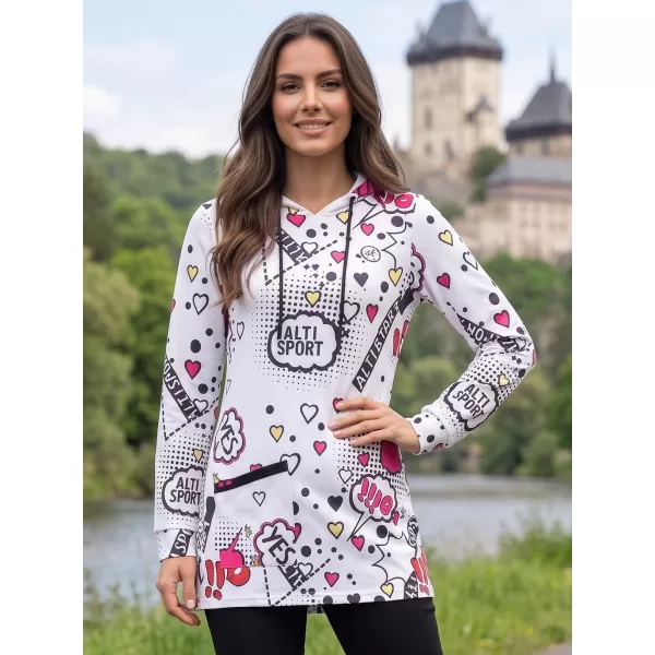  Dámska mikina ALTISPORT GITA BIELA 