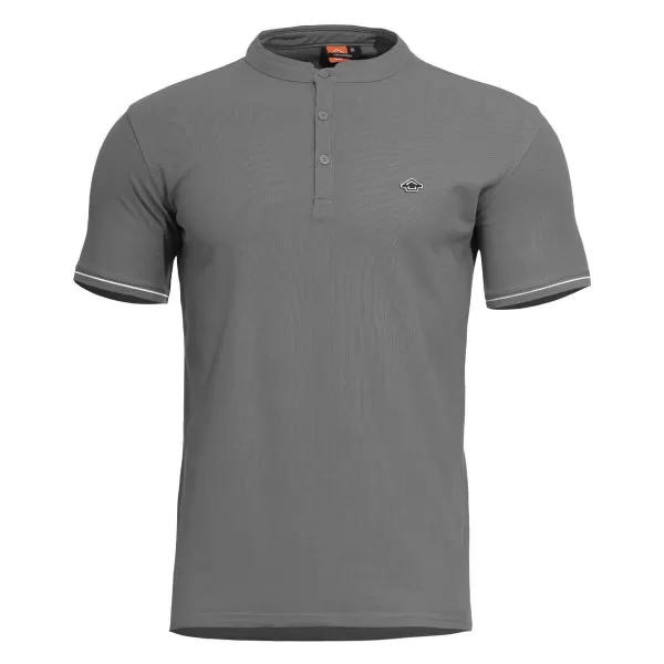  tričko PENTAGON LEVANTES HENLEY T-SHIRT STRIPES K09025 VLK/SIVÁ 
