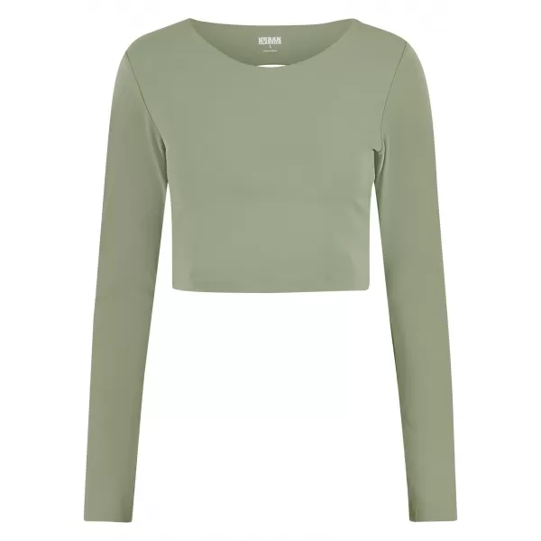  Dámske tričko URBAN CLASSICS TB7807 ZELENÁ MATCHA 