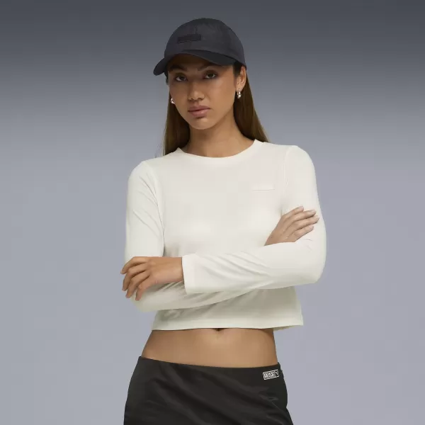  Tričko PUMA X ROSÉ LONGSLEEVE TEE 63380577 TEPLÝ BIELY 