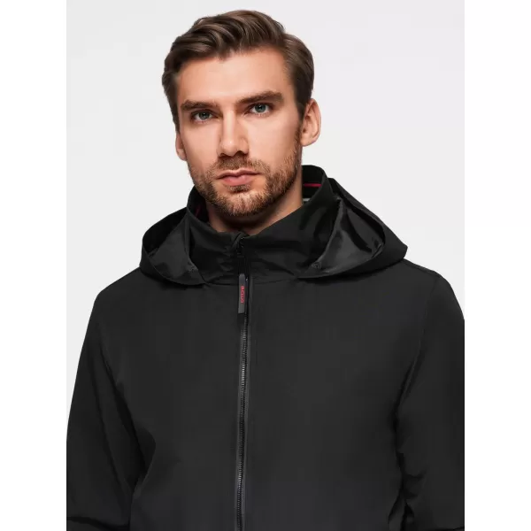  Pánská bunda OMBRE OM-JAFL-0109 ČIERNY 