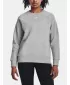 Dámska mikina UNDER ARMOUR UA RIVAL FLEECE CREW 1379508-012 SIVÁ