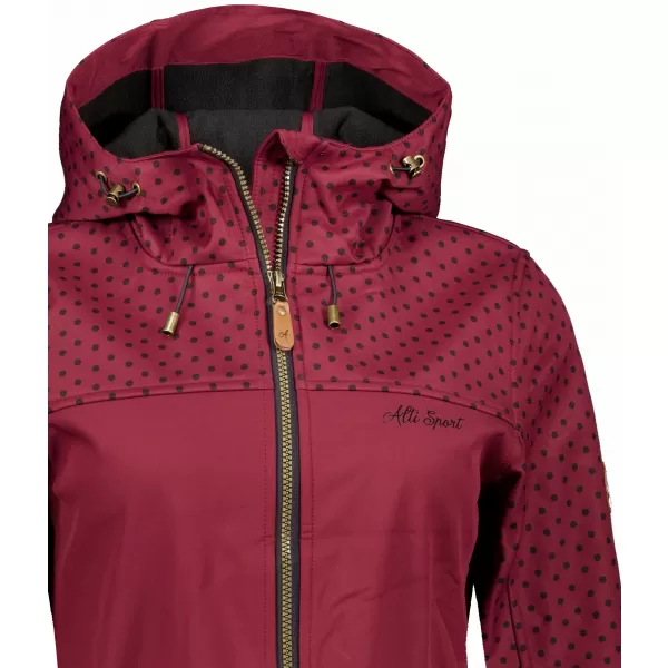  Dámska bunda softshell ALTISPORT GEMEE BURGUNDSKO 