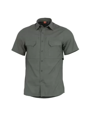 Pánska košeľa PENTAGON PLATO SHIRT SHORT K02019 CAMO ZELENÁ