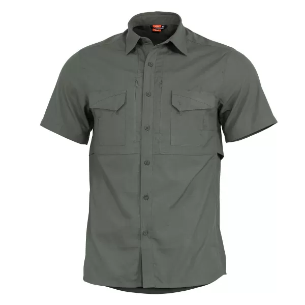  Pánska košeľa PENTAGON PLATO SHIRT SHORT K02019 CAMO ZELENÁ 