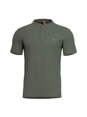 tričko PENTAGON LEVANTES HENLEY T-SHIRT K09025 CAMO ZELENÁ