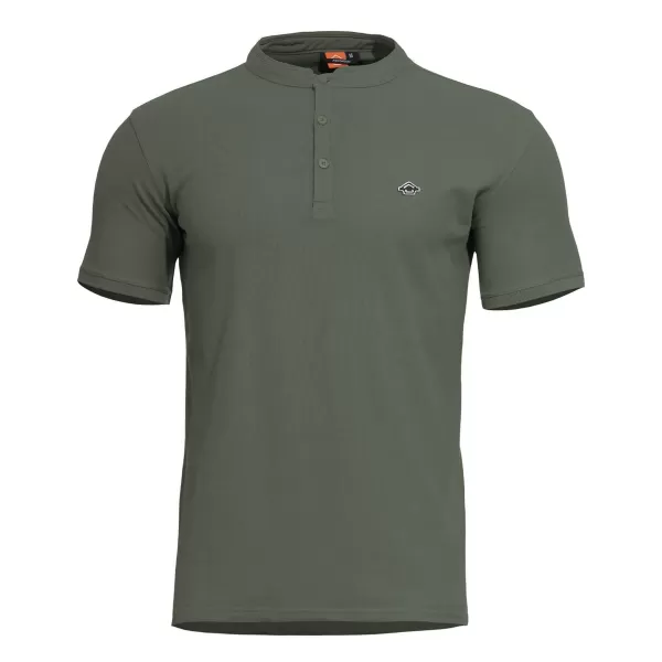  tričko PENTAGON LEVANTES HENLEY T-SHIRT K09025 CAMO ZELENÁ 