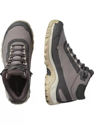 Dámske topánky SALOMON SHELTER WATERPROOF W SLIVKOVÉ MAČIATKO/FANTÓM/DEZERTNÉ OPÁLENIE