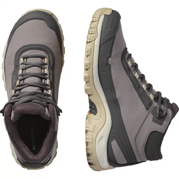  Dámske topánky SALOMON SHELTER WATERPROOF W SLIVKOVÉ MAČIATKO/FANTÓM/DEZERTNÉ OPÁLENIE 